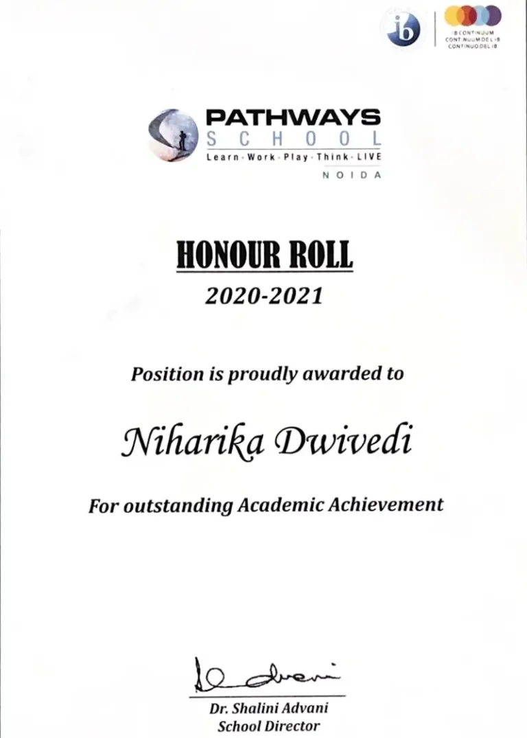 Honour Roll Grade 8