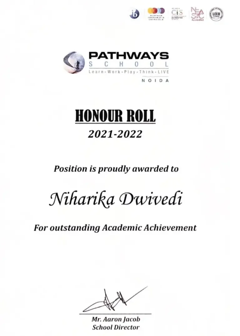 Honour Roll Grade 9